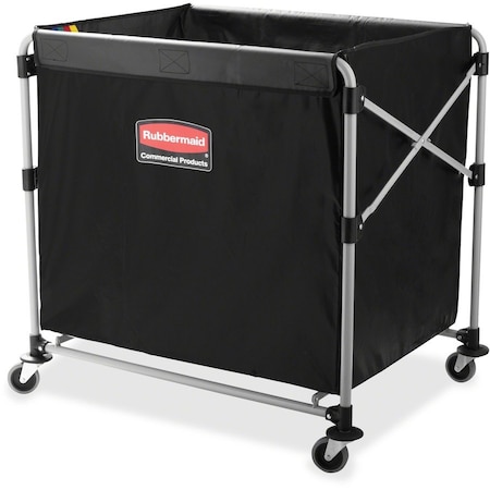 Rubbermaid Commercial 8-Bushel Collapsible X-Cart, 220 lb Load Capacity, 35.7" L, 24.1" W, 34.6" H RCP1881750
